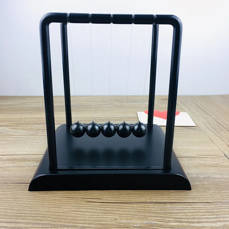 Newton Cradle Large - Zwarte Newton Slinger Royaal Zwembad Newton's