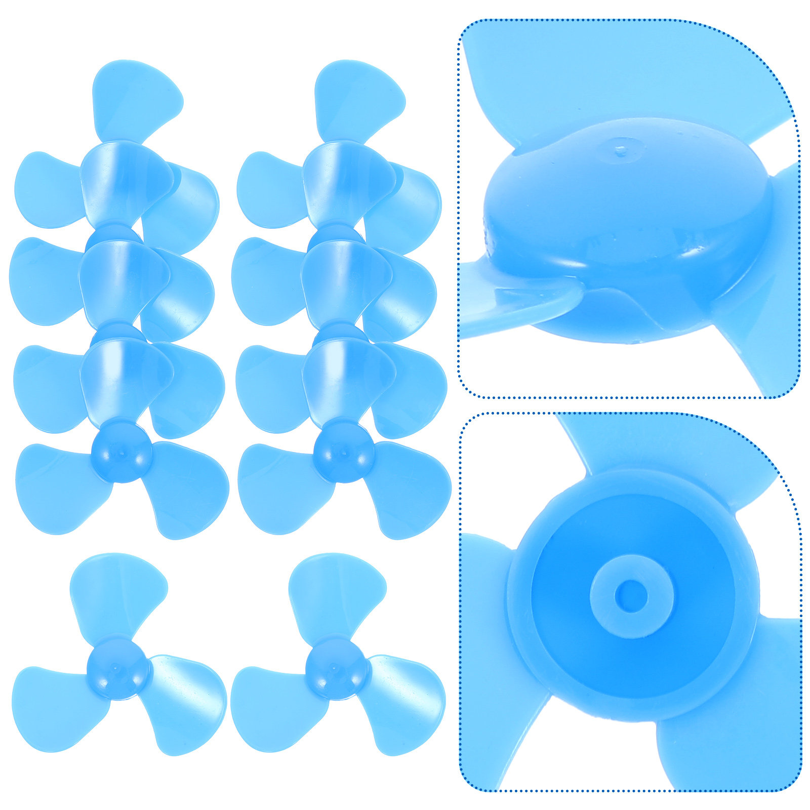 Science Project Diy - 10 stuks plastic mini ventilatorbladen, 3