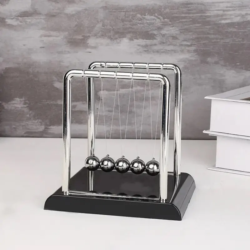 Newton Cradle Large - Newton's Cradle Balance Steel Ball Onderwijsbenodigdheden