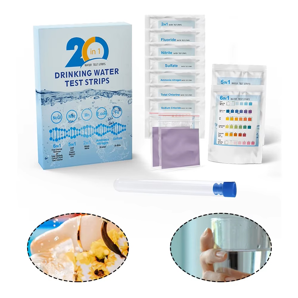Water Testing Kit - YAGO 20-in-1 Waterteststrips Drinkwater Testkit voor