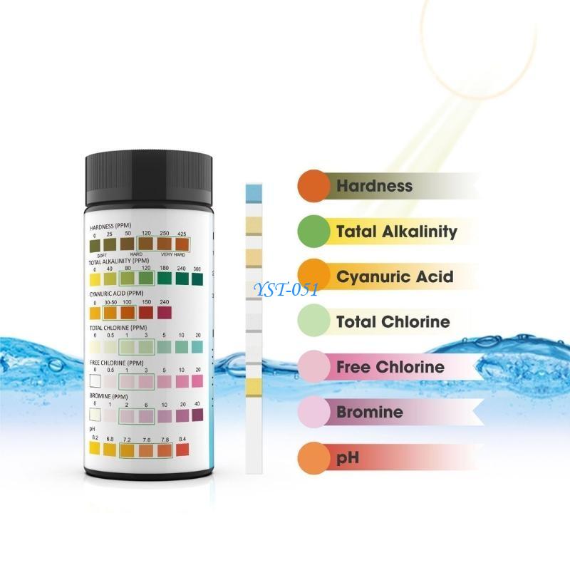 Ph Strip Test - E15A Detectie van waterkwaliteit 8-in-1 PH-teststrips