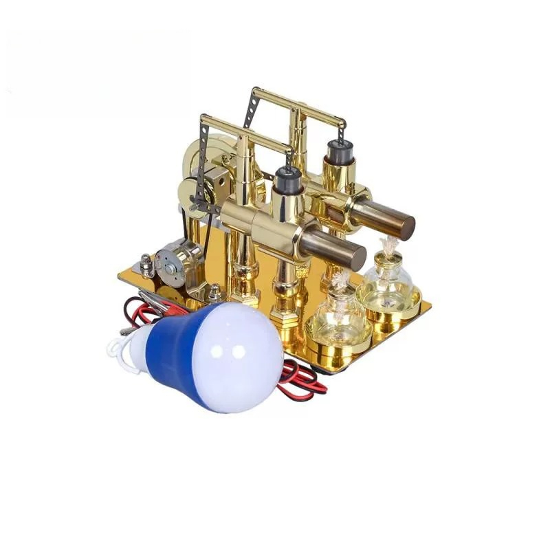 Science And Invention - Stirlingmotor, generator, stoommachine, fysica-experiment, populairwetenschap, het