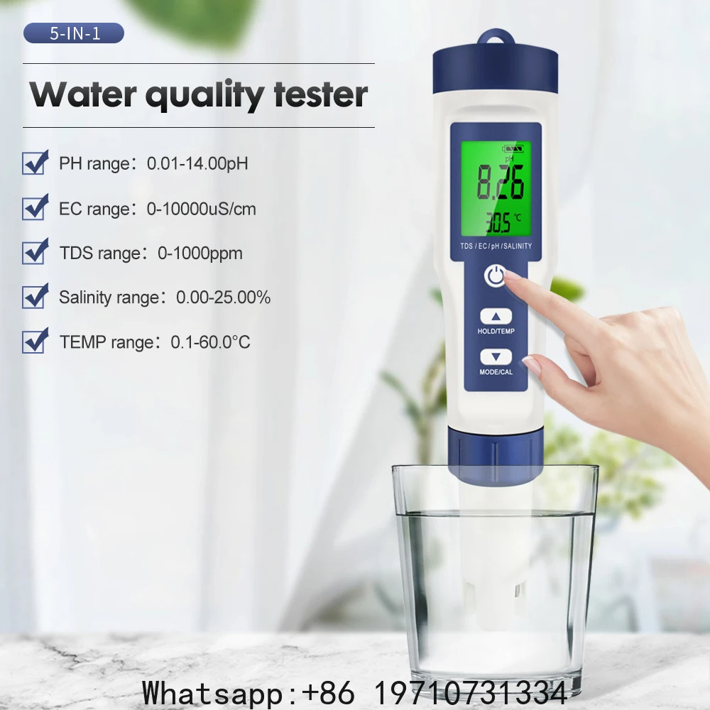 5-in-1 digitale PH-meter TDS E - Water Testing Kit recensie en prijs