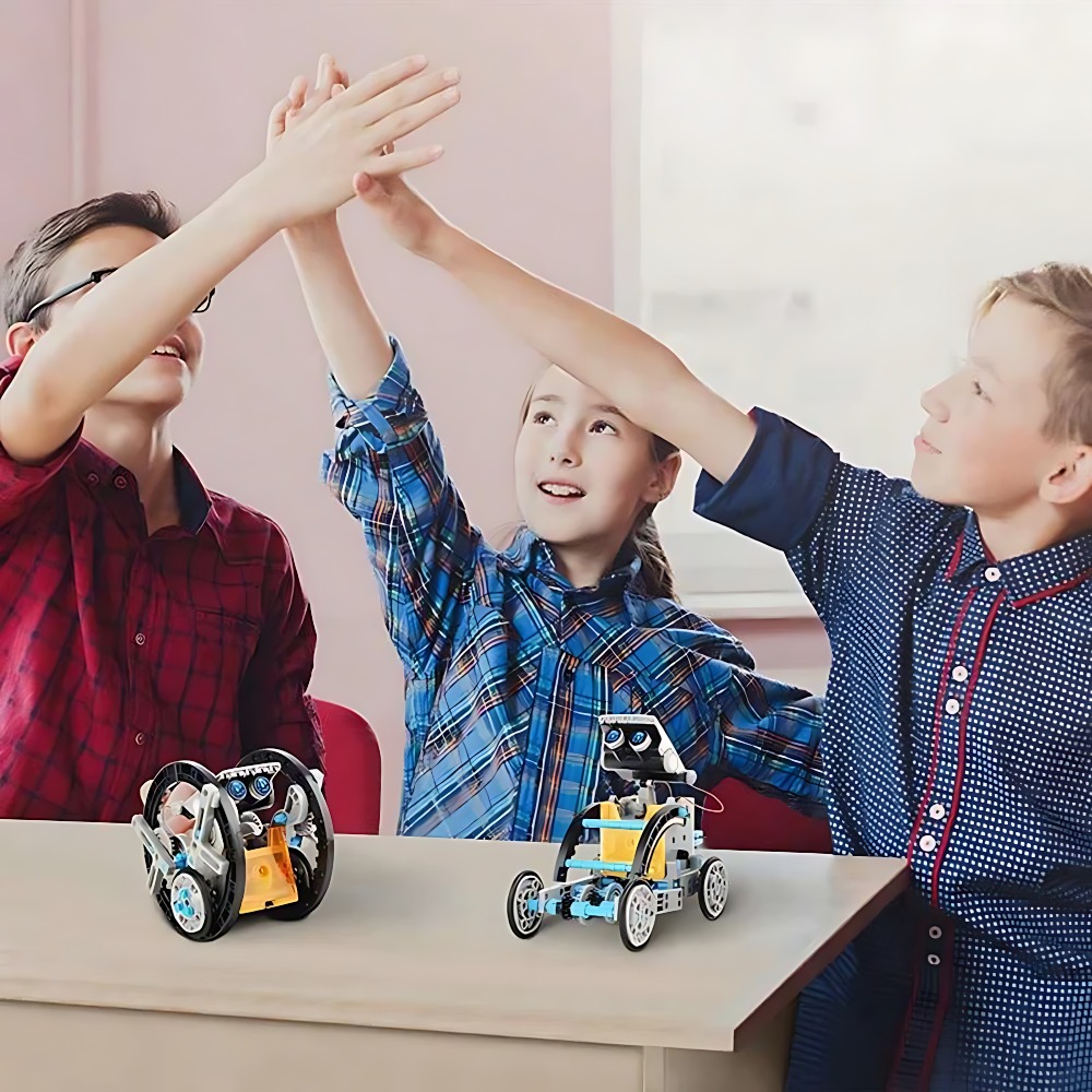 Zonne-robot bouwstenen 12 in 1 - Science Project Diy recensie en prijs