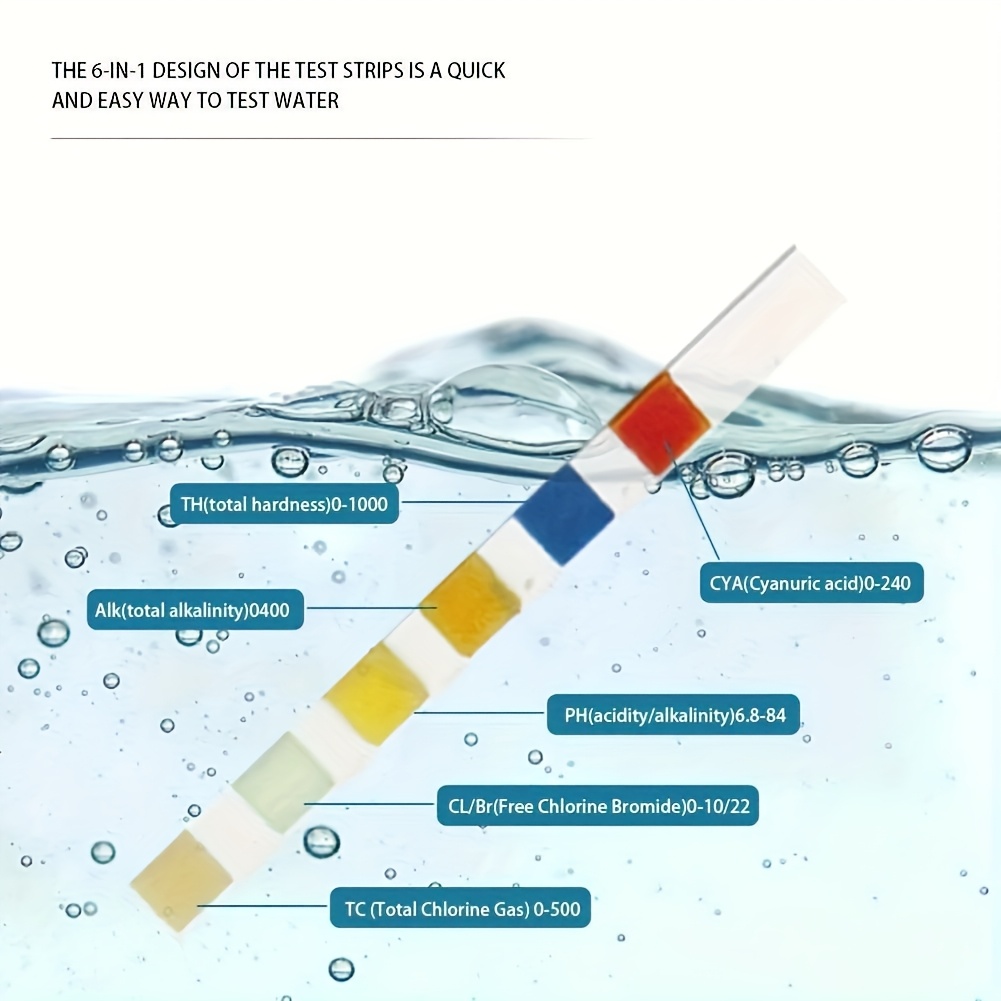 6-in-1 zwembad- en spa-waterte - Ph Strip Test recensie en prijs